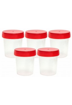 Набор контейнеров для сбора мочи 120 мл 5 штук