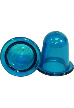 Массажная банка «ЧУДО-БАНКА» (комплект 2 шт.), цвет - синий.