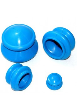 Банки для вакуумного массажа из антиаллергенной резины (4 шт/уп)