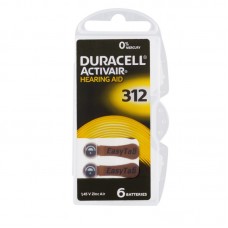 Набор батареек для слуховых аппаратов Duracell Activair тип 312
