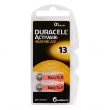 Набор батареек для слуховых аппаратов Duracell Activair тип 13