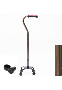 Трость, регулируемой длины, с квадратной опорой " Welt*QU",, С УПС (бронза)