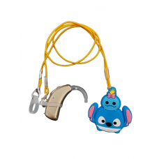 Клипса-держатель детская для двух слуховых аппаратов "Стич"