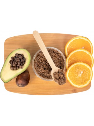 Скраб для тела «Восстанавливающий», с комплексом витаминов, маслом авокадо и кофе