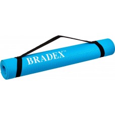 Коврик для йоги и фитнеса Bradex SF 0693, ( 173*61*0,3 см ) бирюзовый с переноской