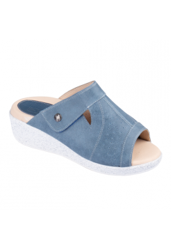 Сабо натуральная кожа, цвет джинс Тривес DTD-200-5