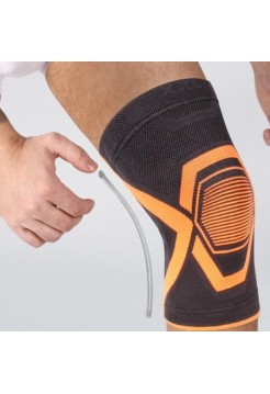 Бандаж компрессионный на коленный сустав, 2 ребра жесткости, Экотен H-102
