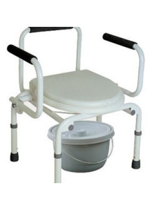 Кресло-туалет с опускающимися подлокотниками CA-667