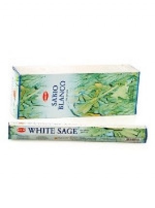 Благовония HEM, шестигранники, White Sage (Белый Шалфей), 20 палочек